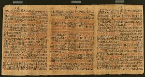 Ebers Papyrus.
