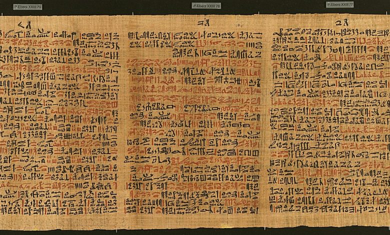 Ebers Papyrus.