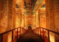 The Marvelous interior walls of an Egyptian Temple.