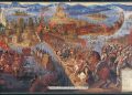The Conquest of Tenochtitlán after which Hernan Cortes brought the end of the Aztec Empire.