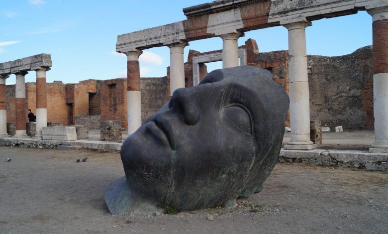An image of the remnants of an ancient Roman Statue. Jumpstory.