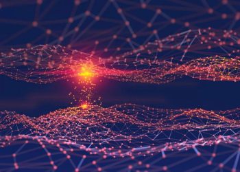 An artist's rendering of a neural network.