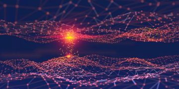 An artist's rendering of a neural network.