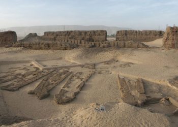 The site of the ancient Egyptian Abydos Boats - the oldest known wooden built boats to date.