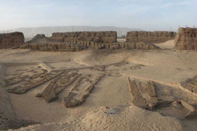 The site of the ancient Egyptian Abydos Boats - the oldest known wooden built boats to date.