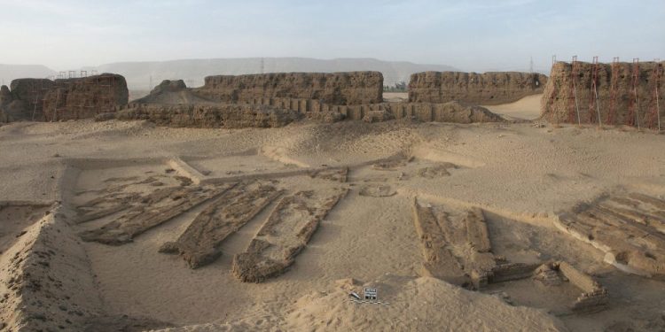 The site of the ancient Egyptian Abydos Boats - the oldest known wooden built boats to date.