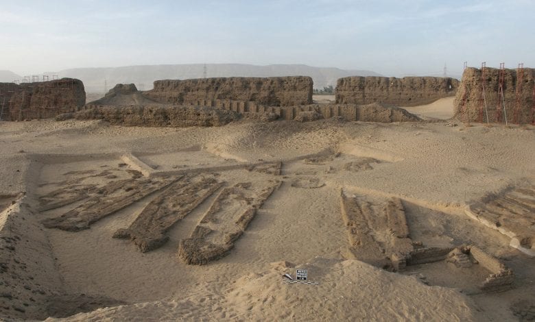 The site of the ancient Egyptian Abydos Boats - the oldest known wooden built boats to date.