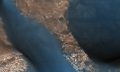 An image of active Dunes in Wirtz Crater. This image was taken by the HiRISE instrument on board on board the Mars Reconnaissance Orbiter. Image Credit: NASA/JPL-Caltech/University of Arizona.