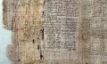 Section from the Rhind Mathematical Papyrus, stored in the British Museum.