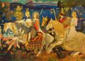 "The Riders of the Sidhe" by John Duncan, an artwork presenting ancient Irish mythological beings.