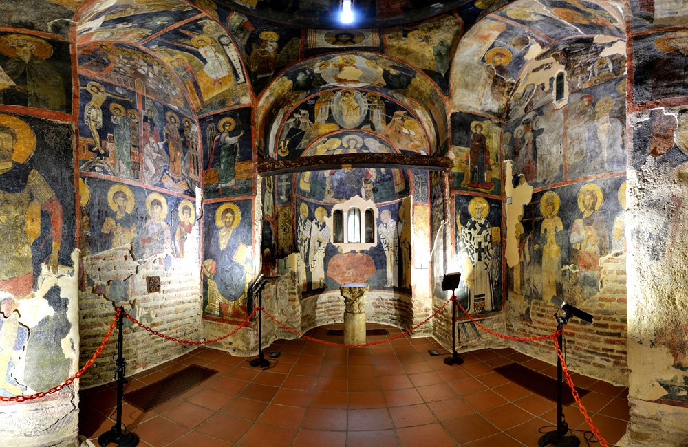 Part of the frescoes in the Boyana Church.