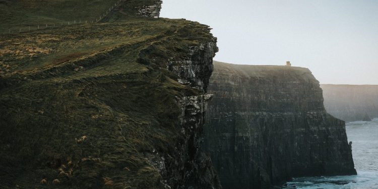 A Photograph of the cliffs off he coast if Ireland. Jumpstory.