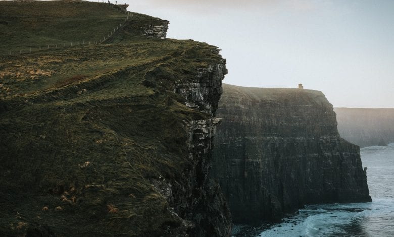 A Photograph of the cliffs off he coast if Ireland. Jumpstory.