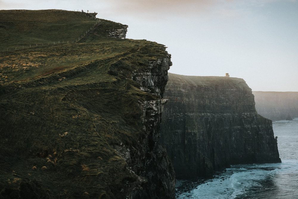 A Photograph of the cliffs off he coast if Ireland. Jumpstory.