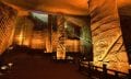 One of the largest caverns in the Longyou caves complex. You can see the mysterious wall decorations and grand pillars that have remained intact after thousands of years under water.