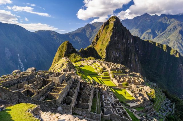 The most famous ancient site in Peru - Machu Pichu.