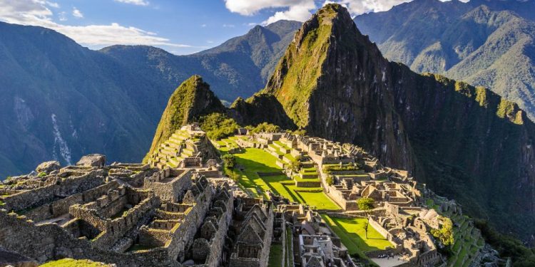 The most famous ancient site in Peru - Machu Pichu.