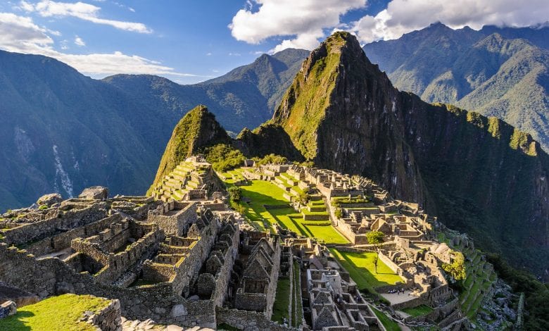The most famous ancient site in Peru - Machu Pichu.