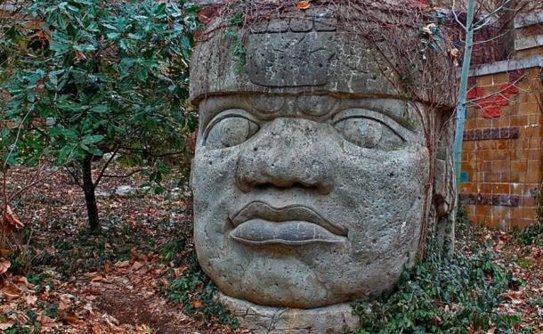 One of the 17 giant head statues erected by the ancient Olmecs.