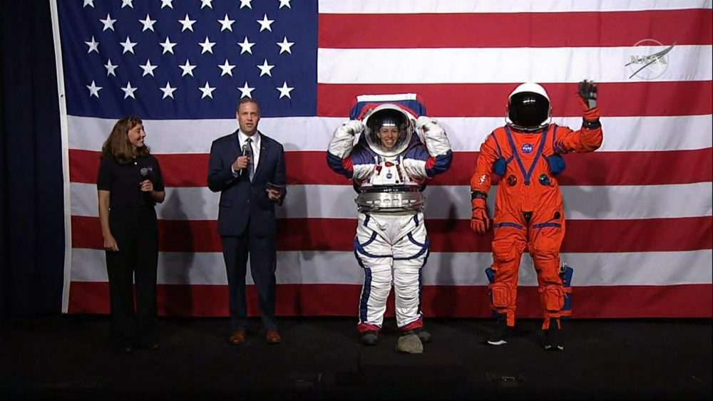 NASA revealed two spacesuits designed for the 2024 Moon Landing. 
