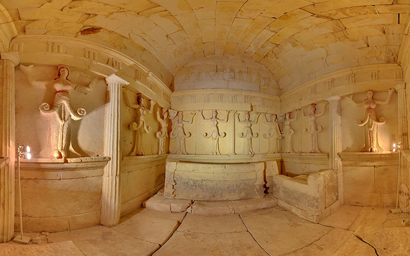 Part of the Thracian Tomb of Sveshtari.