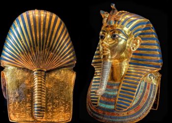 Perhaps the most famous of the treasures of Tutankhamun - his death mask.