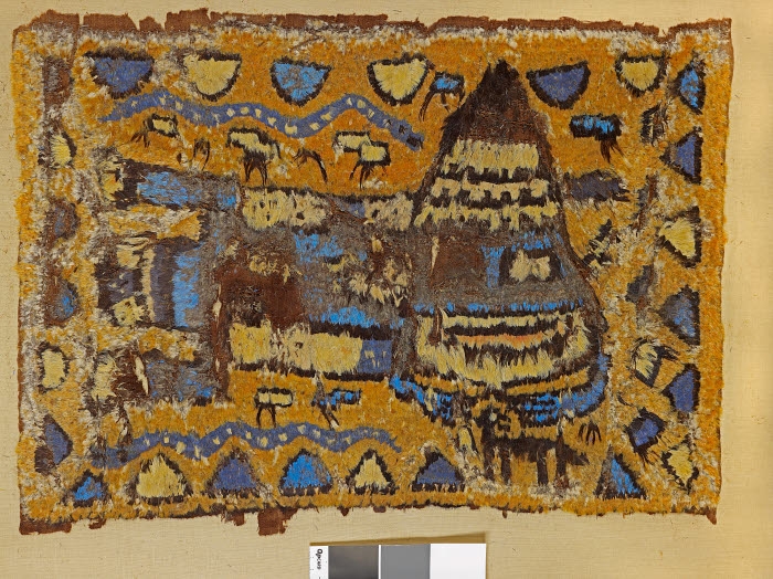An ancient Nazca textile piece. Credit: British Museum