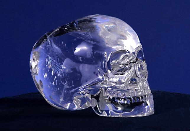 The most famous crystal skull in the world, allegedly discovered under a Mesoamerican pyramid by Mitchell Hedges.