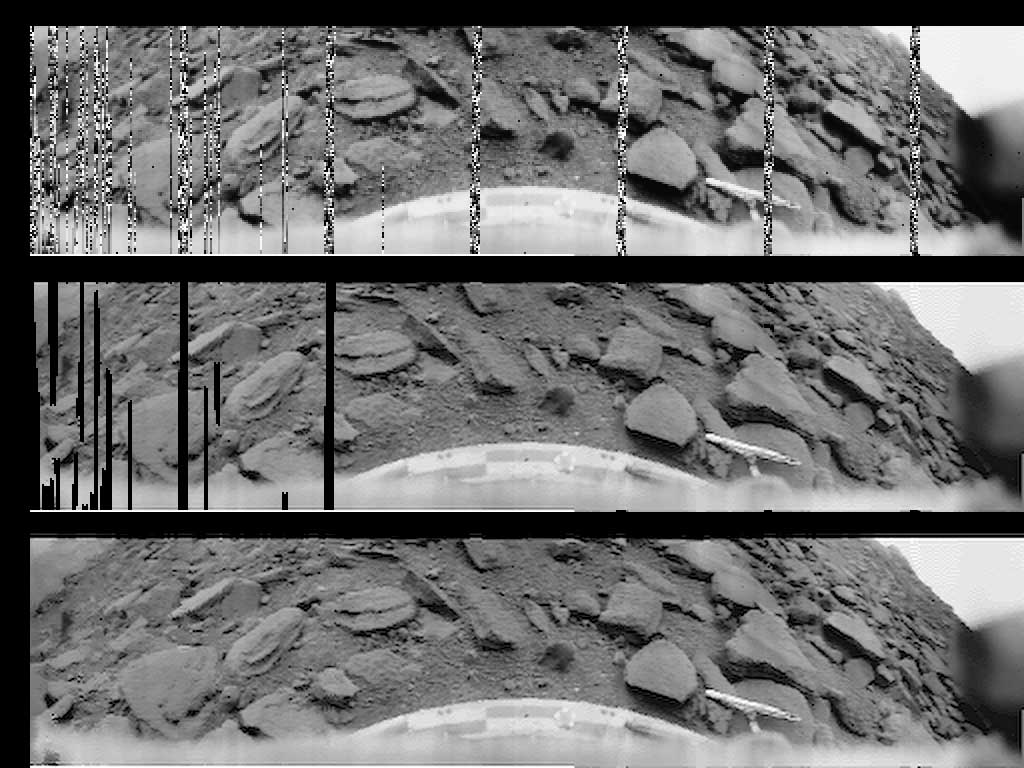 Venera 9 image of Venusian surface (1975). Image Credit: Roscosmos.