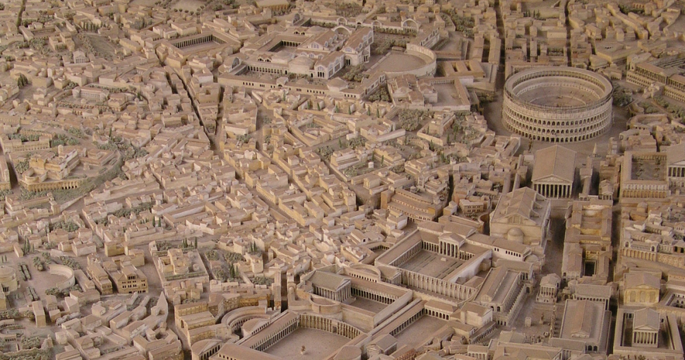 Scale model of Rome. The archaeologist who created it claims it took 36 years to complete and is the most accurate model of Ancient Rome.