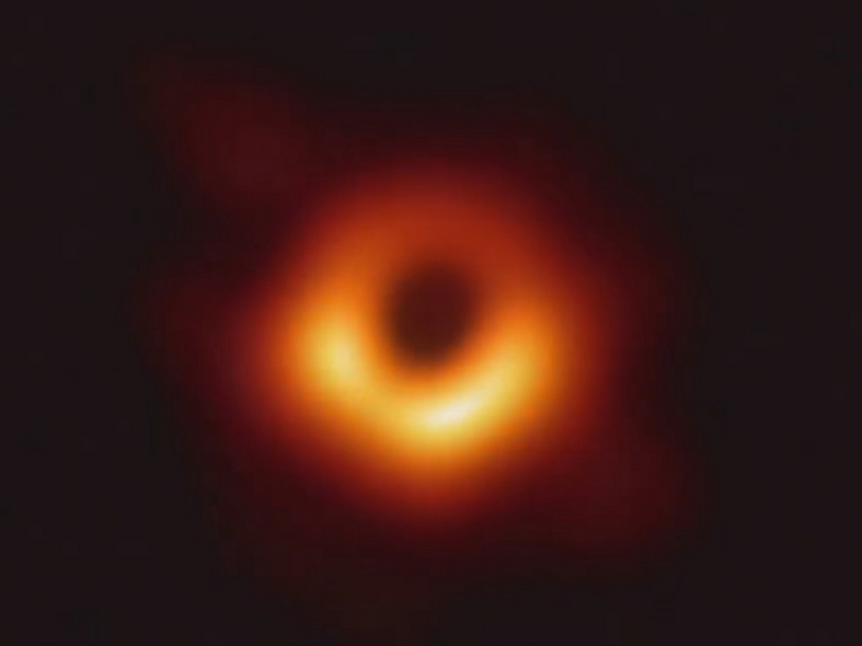 This was the first-ever image of a black hole taken by the Event Horizon Telescope. Credit: NASA