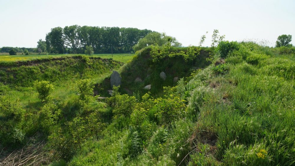 Here you see Cholakova Mound as it is today from a similar angle to the photograph from the discovery. As you can see, literally nothing remains as the site has been taken back by nature.