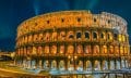 Night view of the magnificent Roman Colosseum. Credit: Pinterest