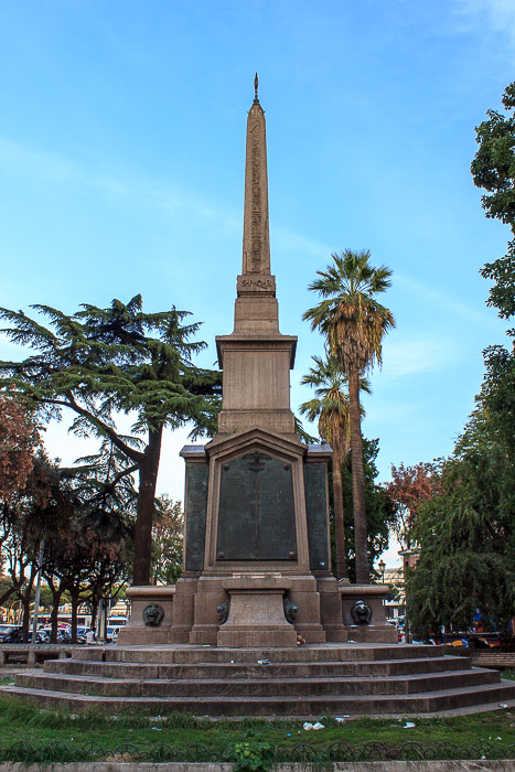 The ancient Egyptian obelisk of Dogali in Rome.