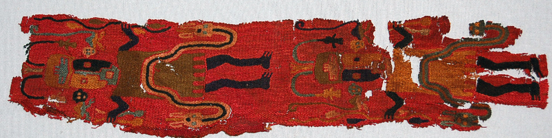 Cloth, presumably a scarf. Source: British Museum