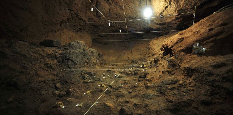 The "Golden" chamber beneath one of the pyramids of Teotihuacan. Credit: HuffPost