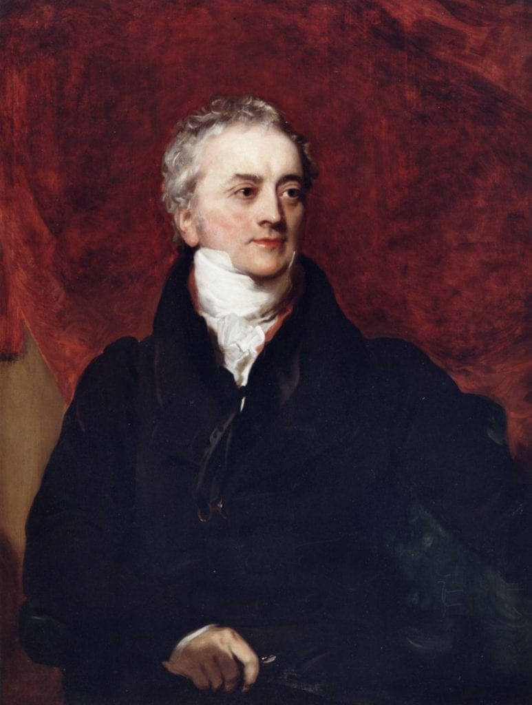 Jean Champollion portrait painted by Henry Briggs in 1822.