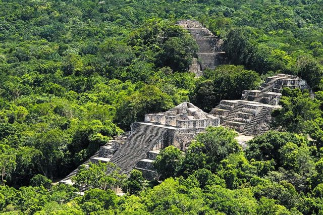 Mayan Ruins in the ancient site of Calakmul. Credit: All Mexico 365
