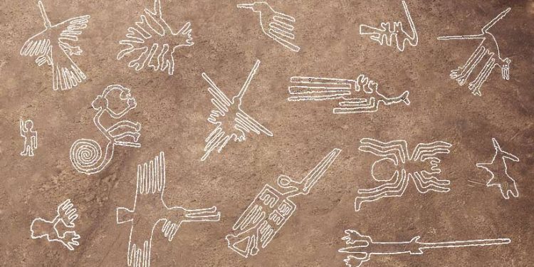 A compilation of the most famous Nazca Geoglyphs. Credit: Machu Travel Peru