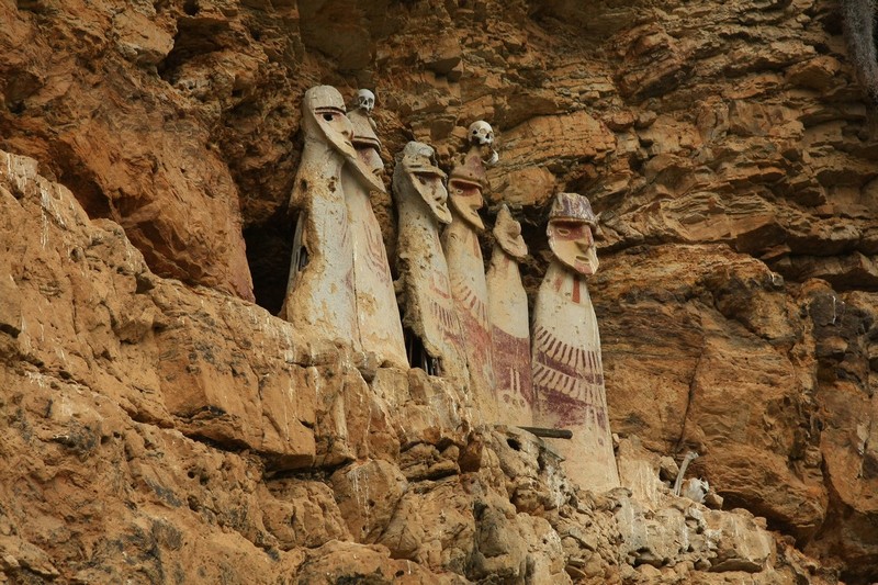 The Sarcophagi of Carajia as they remain today. 