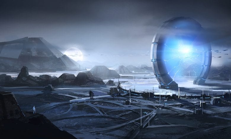 An artist's rendering of a highly advanced civilization. Shutterstock.