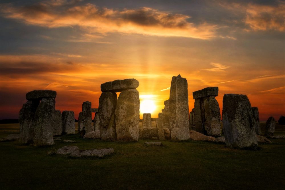 The summer solstice at the famous ancient monument of Stonehenge.