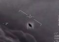 Screenshot from the footage released by the US Navy last year, confirming their encounters with UFOs. What are the chances of seeing a UFO during your lifetime?