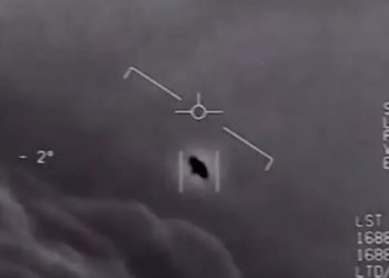 Screenshot from the footage released by the US Navy last year, confirming their encounters with UFOs. What are the chances of seeing a UFO during your lifetime?