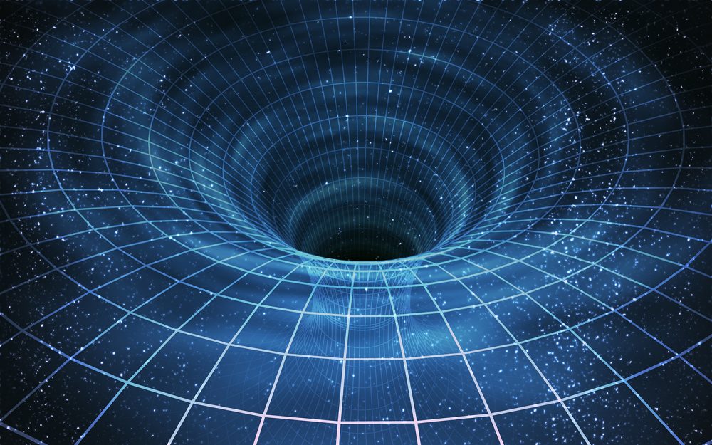 An Artistic impression of how a wormhole would look like. Do wormholes exist and could they hold the secret for time travel? Credit: Live Science