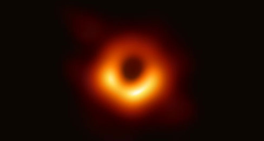 First-ever photograph of a black hole in the galaxy M87. Credit: EVENT HORIZON TELESCOPE COLLABORATION