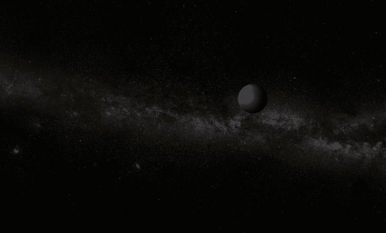 Artist's conception of a Jupiter-size rogue planet.