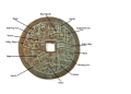 An image with a description of the ancient Chinese astro coin. Image Credit: Primaltek.