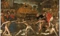 "Funeral Rites for a Roman Emperor", by Lanfranco Giovanni Di Stefano, 1636. This is not the most accurate depiction of the apotheosis but it should give you a general idea. Credit: Museo Del Prado