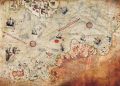 A large fragment of the Piri Reis map.